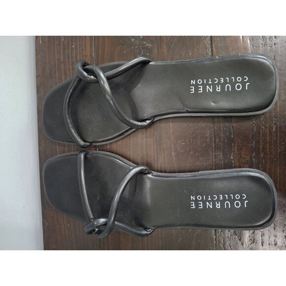 NWT Journee Collection Lauda BlacTwist Slide Sandals/Sz. 9.5 - Picture 8 of 9